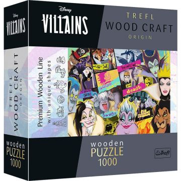 Puzzle din lemn Trefl din 1000 de piese - Liga răufăcătorilor