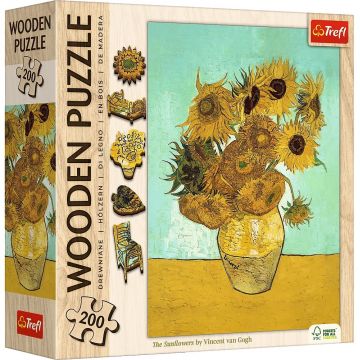 Puzzle din lemn Trefl din 200 piese - Floarea soarelui