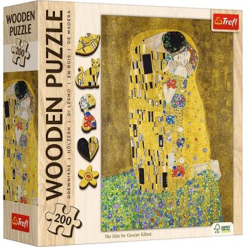 Puzzle din lemn Trefl din 200 piese - Sărutul