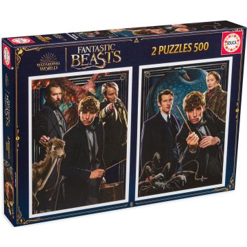 Puzzle Educa din 2 x 500 de piese - Animale fantastice