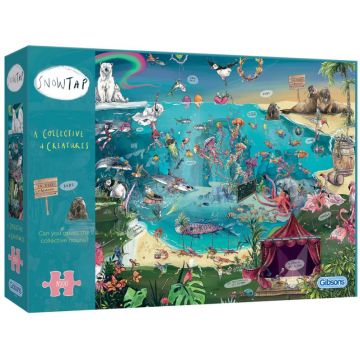 Puzzle Gibsons din 1000 de piese - Colectiv de creaturi