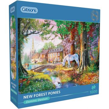 Puzzle Gibsons din 1000 de piese - New Forest Ponies