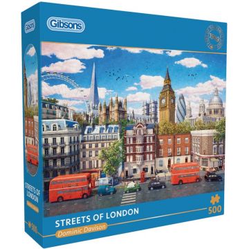 Puzzle Gibsons din 500 de piese - Străzile Londrei