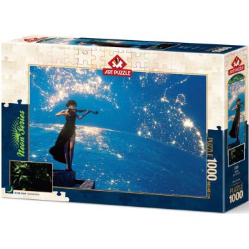 Puzzle neon Art Puzzle din 1000 de piese - Ultima vioară