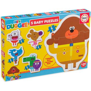 Puzzle pentru bebeluși Educa 5 în 1 - Hey Duggee