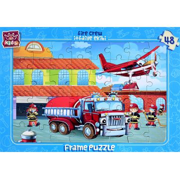 Puzzle pentru copii Art Puzzle din 48 de piese - Echipajul de pompieri