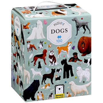 Puzzle pentru copii Banana Panda din 100 de piese - Câini