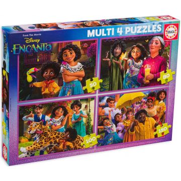 Puzzle pentru copii Educa 4 în 1 - Enkanto