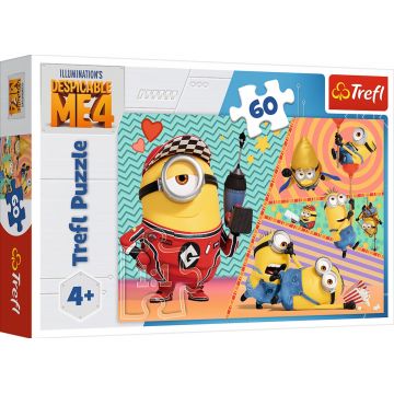 Puzzle pentru copii  Trefl de la  60 de piese    - Eu cel blestemat 4,minioni fericiți