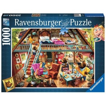 Puzzle Ravensburger din 1000 de piese - Goldilocks este prins!