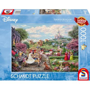 Puzzle Schmidt din 1000 piese - Cenușăreasa, și au trăit fericiți