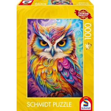 Puzzle Schmidt din 1000 piese - Colorat ca un papagal