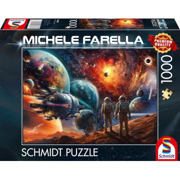 Puzzle Schmidt din 1000 piese - Culori cosmice