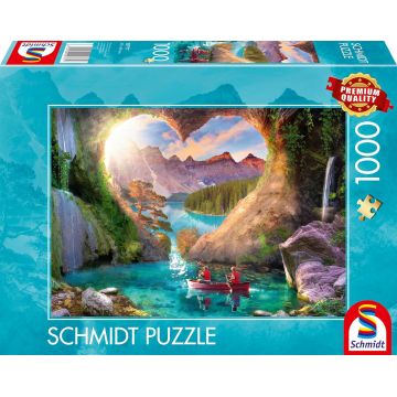 Puzzle Schmidt din 1000 piese - Dragoste pentru munte