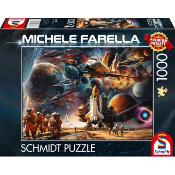Puzzle Schmidt din 1000 piese - Fascinația călătoriilor în spațiu