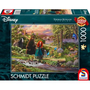 Puzzle Schmidt din 1000 piese - Merida, inimă curajoasă