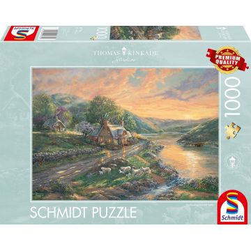 Puzzle Schmidt din 1000 piese - Zorii în Valea Smaraldului