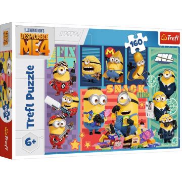 Puzzle Trefl cu 160 de piese - Despicable Me 4, Minion Fun