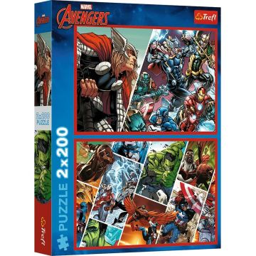 Puzzle Trefl de la 2 x 200 piese - Apărătorii lumii