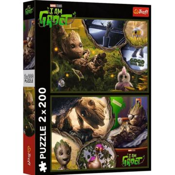 Puzzle Trefl de la  2 x 200 piese - Eu sunt Groot