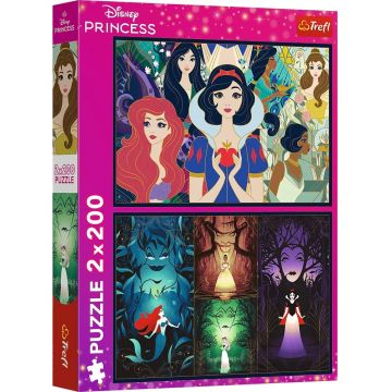Puzzle Trefl de la  2 x 200 piese - Prințese încântătoare