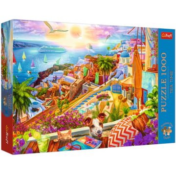 Puzzle Trefl din 1000 piese - Vizitând Santorini