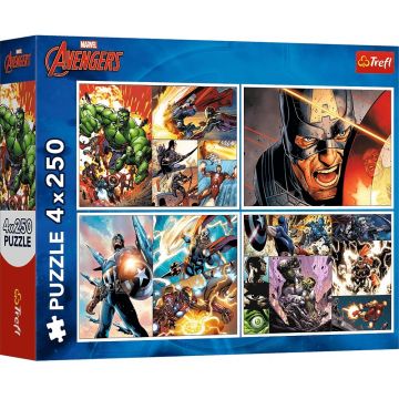 Puzzle Trefl din 4 x 250 piese - Zile eroice