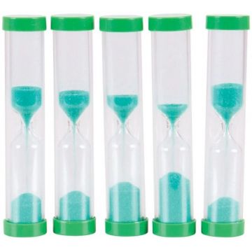Set clepsidra pentru copii Bigjigs - 5 buc. 1 minut fiecare