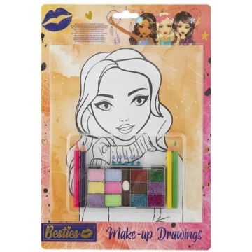 Set creativ Grafix - DIY, Desene cu machiaj, A4, 4 foi