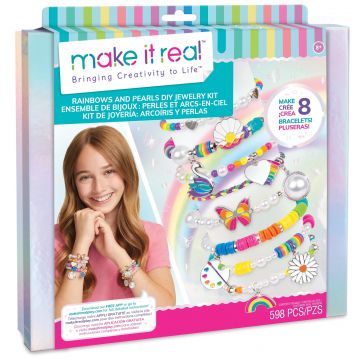 Set creativ Make it Real - brățări cu perle colorate