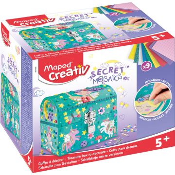 Set creativ Maped Creativ - Cutie de bijuterii Secret Mosaics