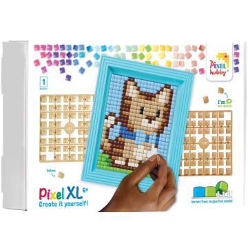 Set creativ Pixelhobby - Mozaic cu cadru și pixeli XL, pisoi