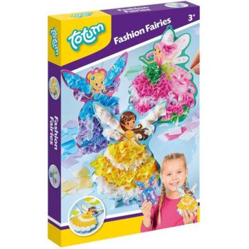 Set creativ Totum - Decorează zâne de modă DIY, 3 piese
