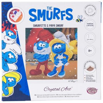 Set de broderie cu diamante Craft Вuddy - Strumfii