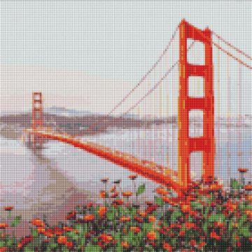 Set de broderie cu diamante  Ideyka - San Francisco, 40 х 40 cm
