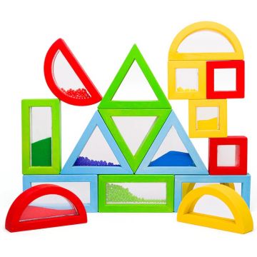 Set de joacă  Bigjigs - Forme senzoriale colorate