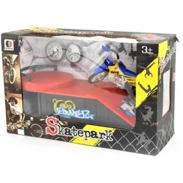 Set de joacă Donbful - Fingerboard motor cu o rampă de săritură circulară