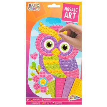 Set de mărgele de mozaic Grafix - Bufniță, A5, sortiment