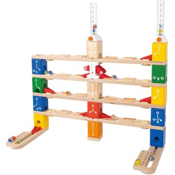 Set joc  HaPe International Quadrilla - Pistă cu bile, Basic Coding, 90 piese