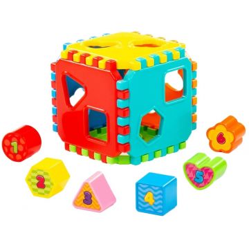 Sortător pentru copii Polesie Toys - Cub, 12 piese Polesie Toys - Куб, 12 piese