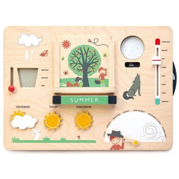 Tender Leaf Toys Wooden Educational Board - Micul meteorolog