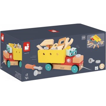 Trusa de bricolaj pentru copii Janod Brico'Kids - Camion de remorcare