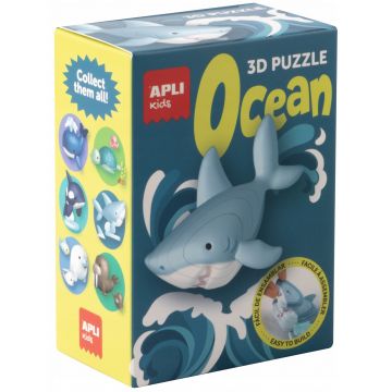 3D puzzle Apli Kids - Ocean,rechin cu suport