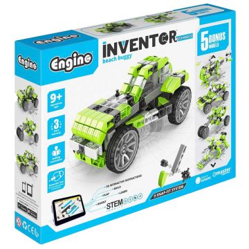 Constructor 5 în 1 Engino Inventor Mechanics -Buggy de plajă