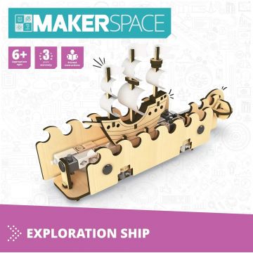 Constructor Engino Makerspace DIY - Vas de cercetare, 79 buc
