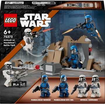 Constructor  LEGO Star Wars - Pachet de luptă Ambuscadă pe Mandalore (75373)