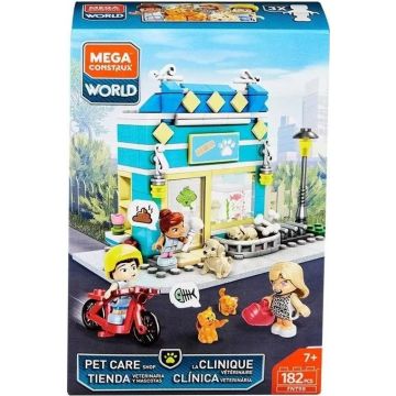 Constructor Mega Construx World - Magazin de animale de companie, 182 piese