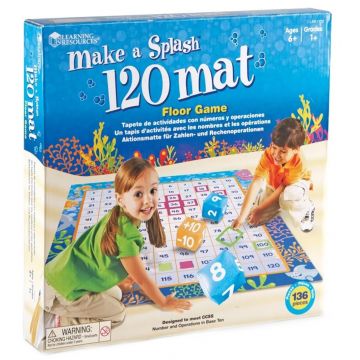 Covor pentru copii Learning Resources - Matematică activă, 136 de părți