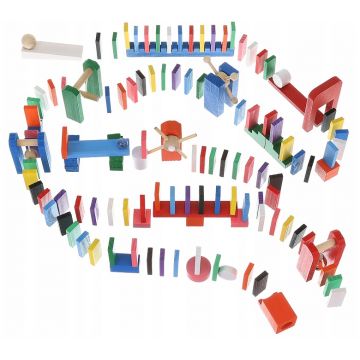 Domino din lemn Kruzzel, 360 piese