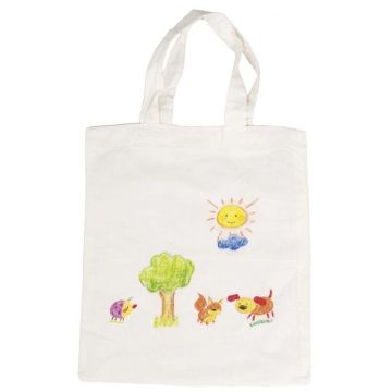 Geantă de desen din bumbac Goki - Mare, 38 х 42 cm